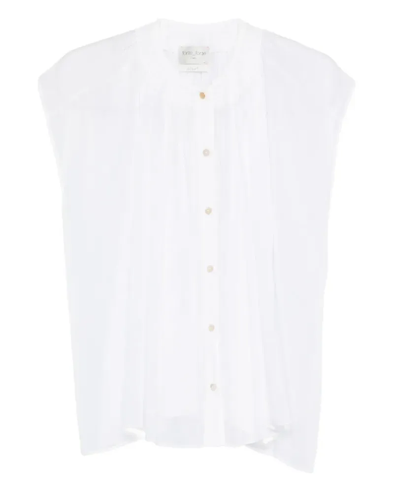 forte_forte Klassisches Hemd - Weiß Weiß