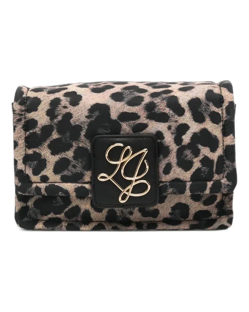 Liu Jo leopard-print logo-plaque belt bag - Nude Nude