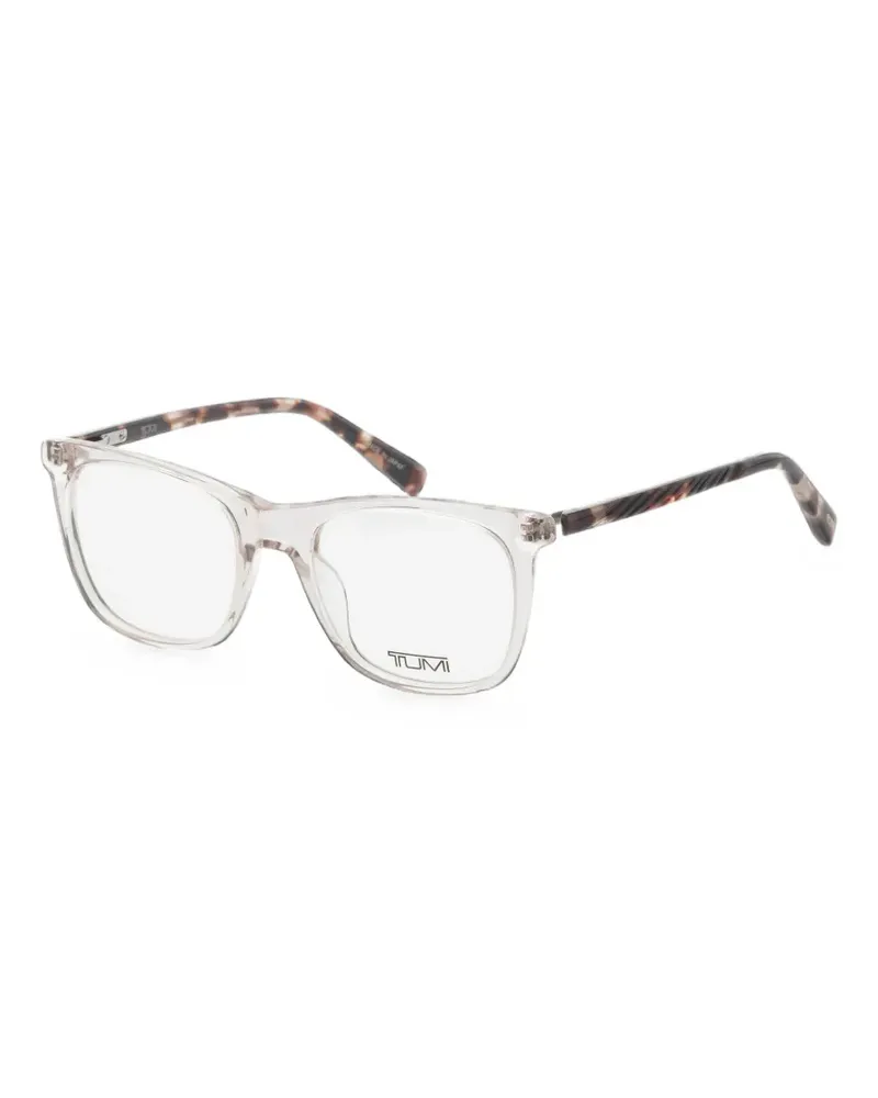 Tumi tortoiseshell-effect square-frame glasses - Nude Nude