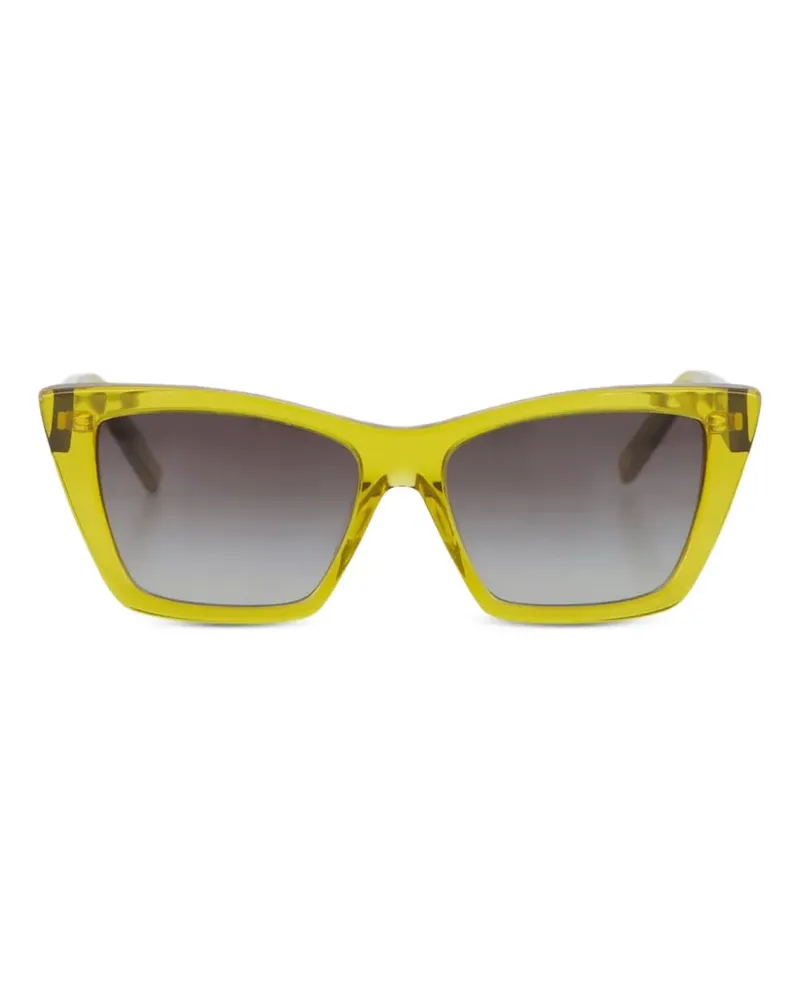 Saint Laurent Sonnenbrille mit Cat-Eye-Gestell - Gelb Gelb