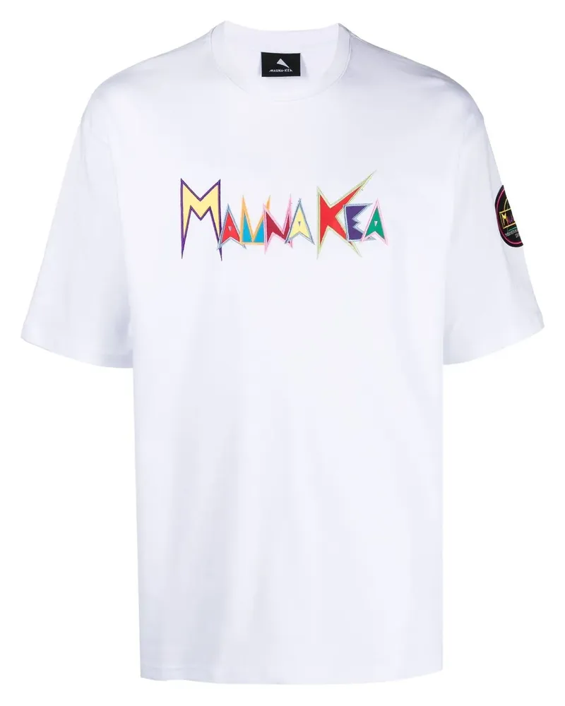 MAUNA KEA T-Shirt mit Logo-Print Weiß