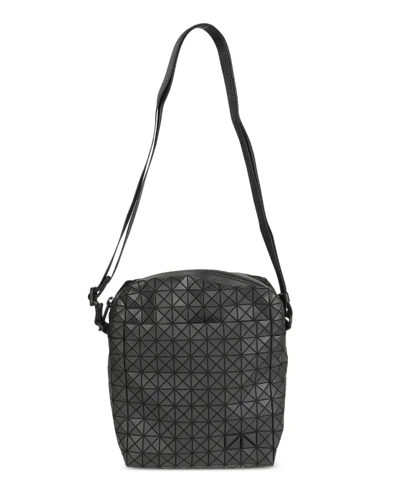 Issey Miyake Voyager geometric-pattern cotton crossbody bag - Schwarz Schwarz