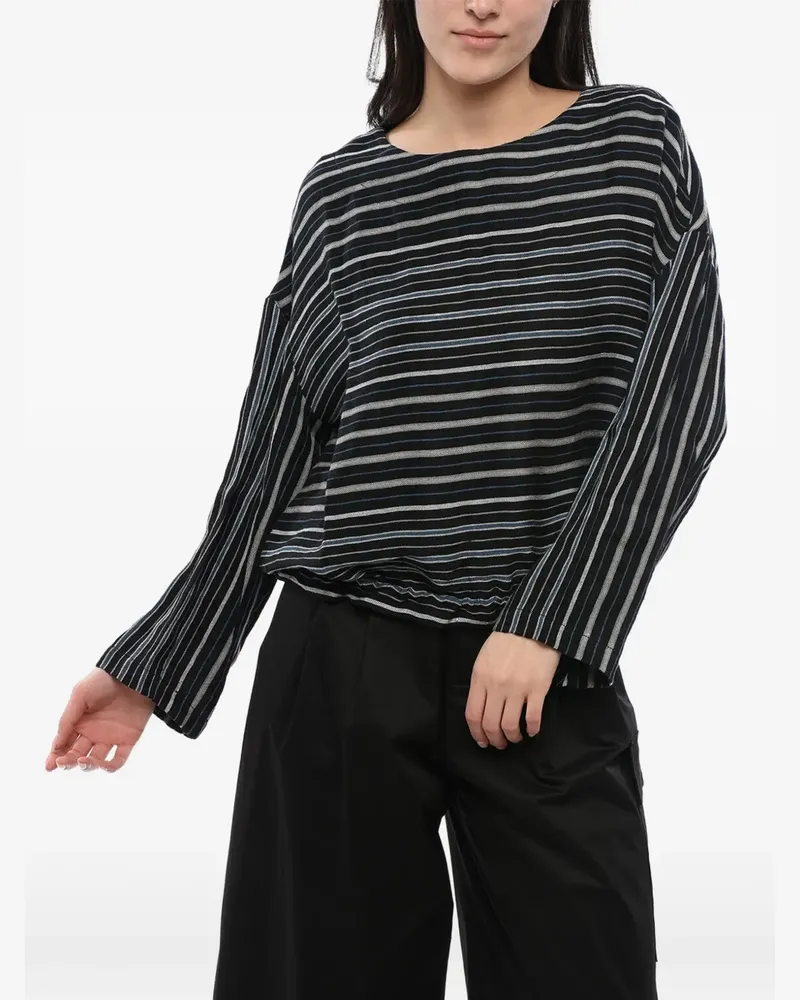 Woolrich Gestreifte Bluse - Schwarz Schwarz