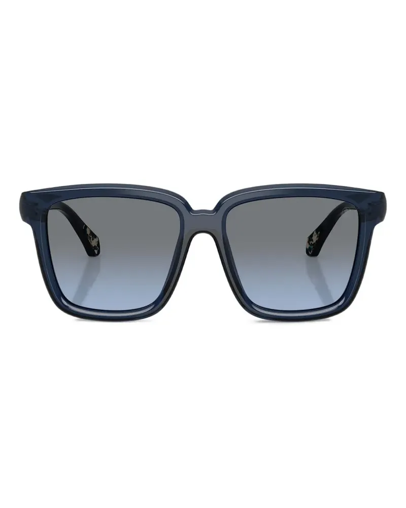 Moncler Clasico Sonnenbrille mit eckigem Gestell - Blau Blau