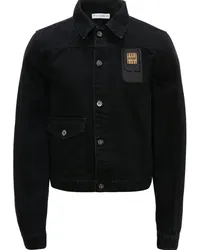 J.W.Anderson Sim Card Trucker-Jacke Schwarz