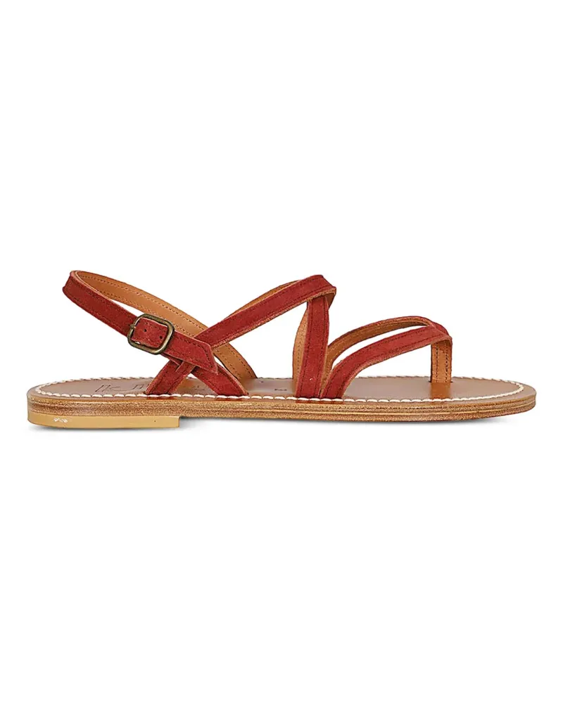 K.Jacques  Flache Marathon Sandalen - Rot Rot