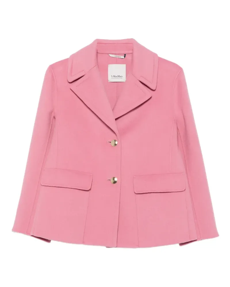 Max Mara button-fastening notched-lapel jacket - Rosa Rosa