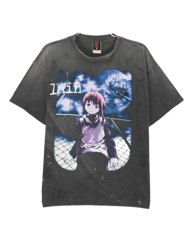 SAINT MXXXXXX T-Shirt mit grafischem Print - Grau Grau
