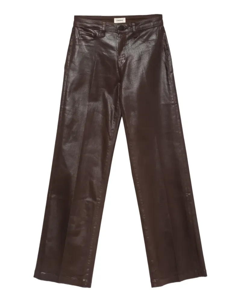 L'Agence Hose mit weitem Bein - Braun Braun