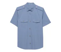 Popeline-Hemd - Blau