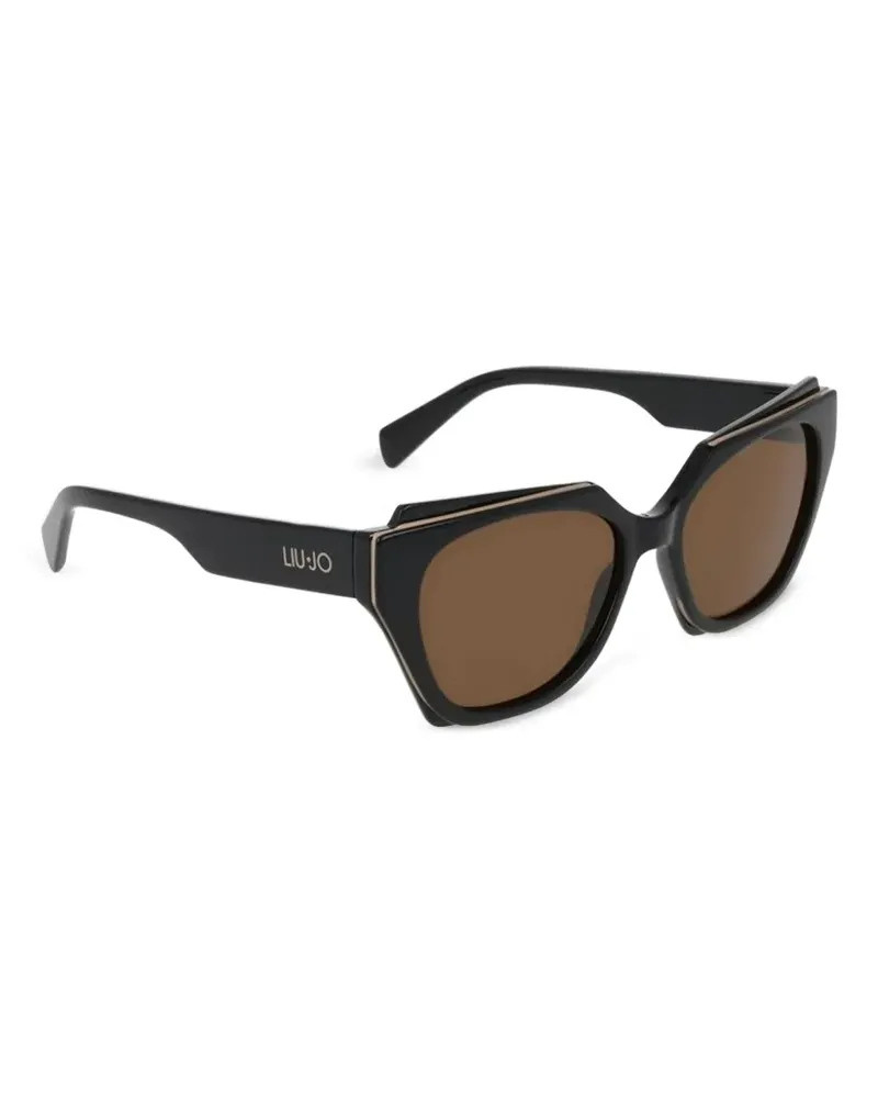 Liu Jo geometric-frame sunglasses - Schwarz Schwarz