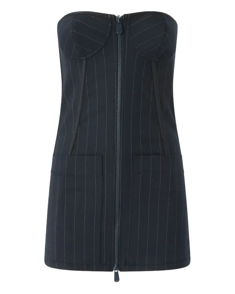 Pinko Oberteil mit Nadelstreifen - Blau Blau