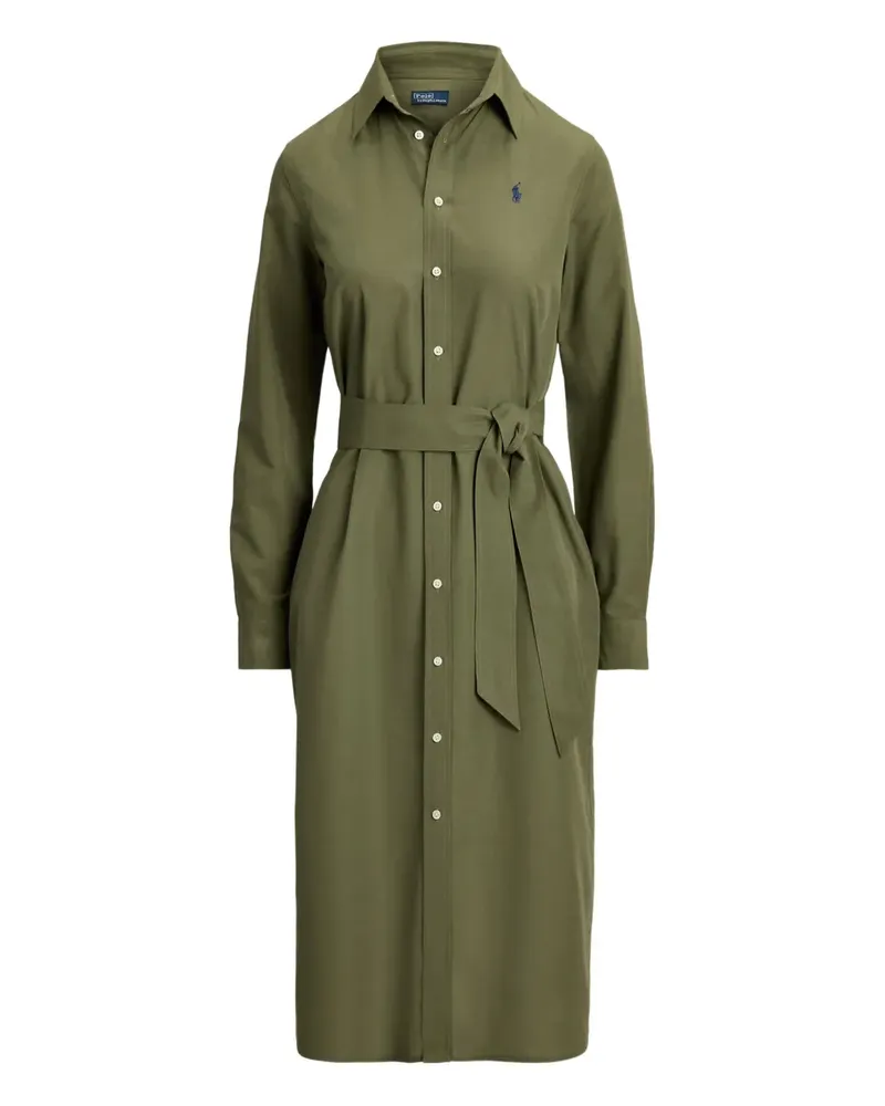 Ralph Lauren Polo Pony Hemdkleid mit Gürtel - Grün Grün