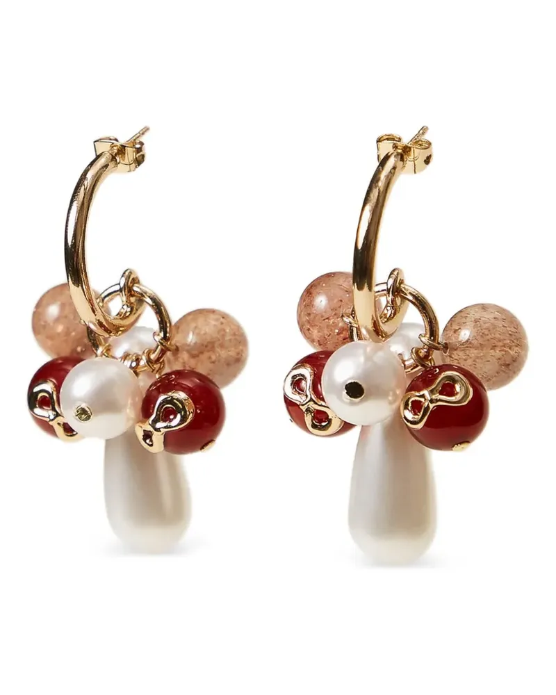 Twin-Set Creolen mit Perlen - Gold Gold