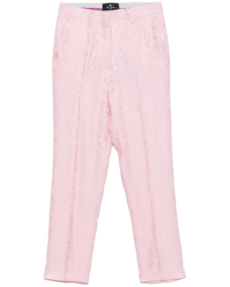 Etro Hose mit Jacquardmuster - Rosa Rosa