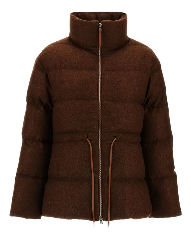 Herno Gesteppte Jacke mit Kordelzug - Braun Braun