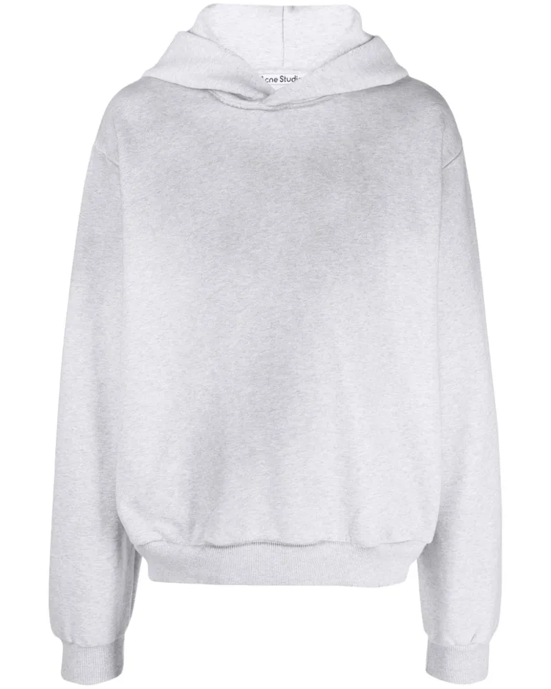 Acne Studios Hoodie mit Logo-Print Grau