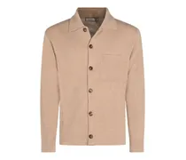 Cardigan mit Spreizkragen - Nude