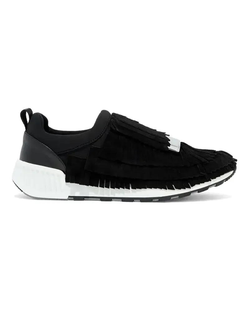 Sergio Rossi SR1 Running fringed sneakers - Schwarz Schwarz