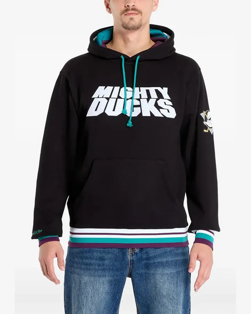 Mitchell & Ness drawstring hoodie - Schwarz Schwarz