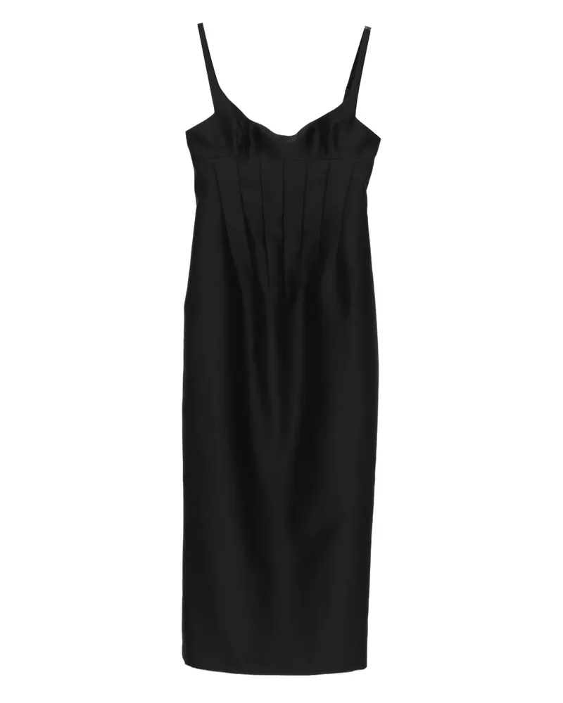 KHAITE Lotte midi dress - Schwarz Schwarz