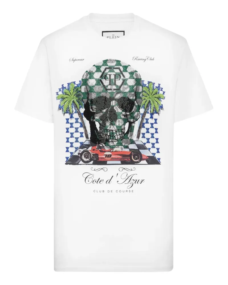 Philipp Plein Cote D'Azur Stones T-Shirt - Weiß Weiß