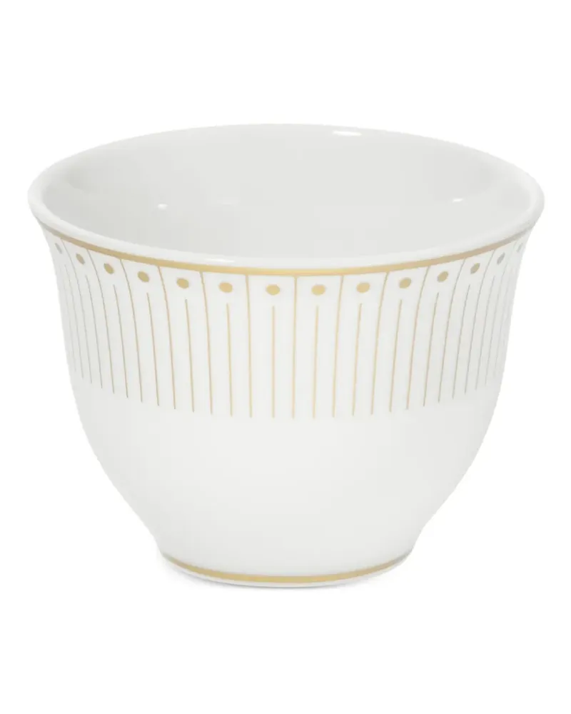 Christofle Malmaison Set aus Tee- und Kaffeetassen - Weiß Weiß