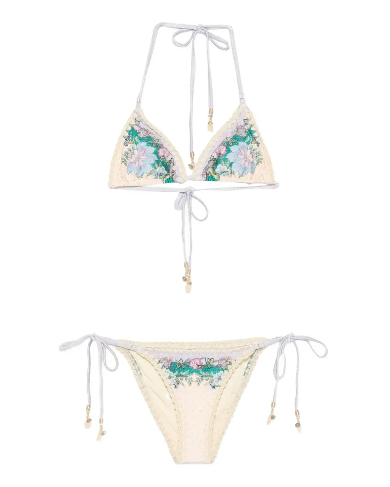Zimmermann Indra crochet-detail bikini - Nude Nude