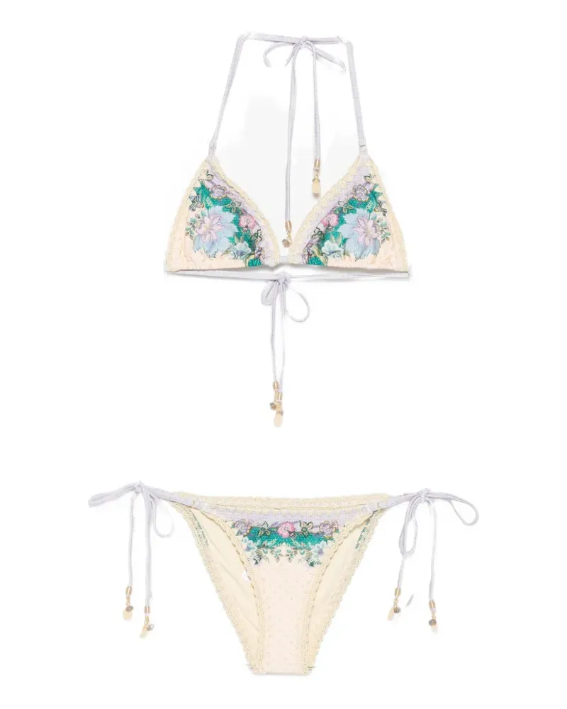 Zimmermann Indra crochet-detail bikini - Nude Nude