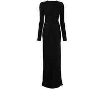 Maxikleid mit Cut-Outs - Schwarz