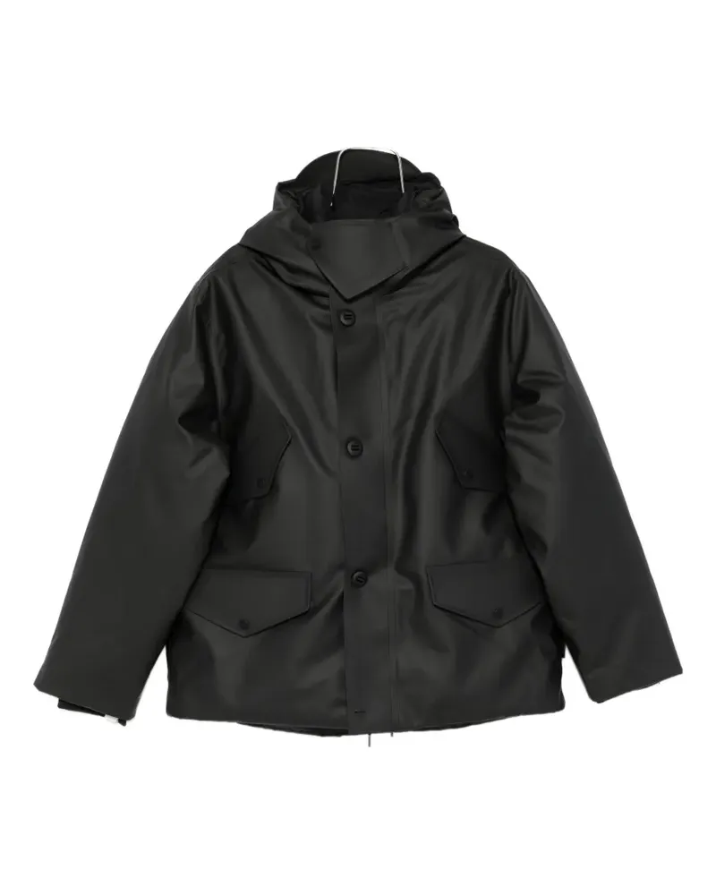 RAINS hooded-padded jacket - Schwarz Schwarz