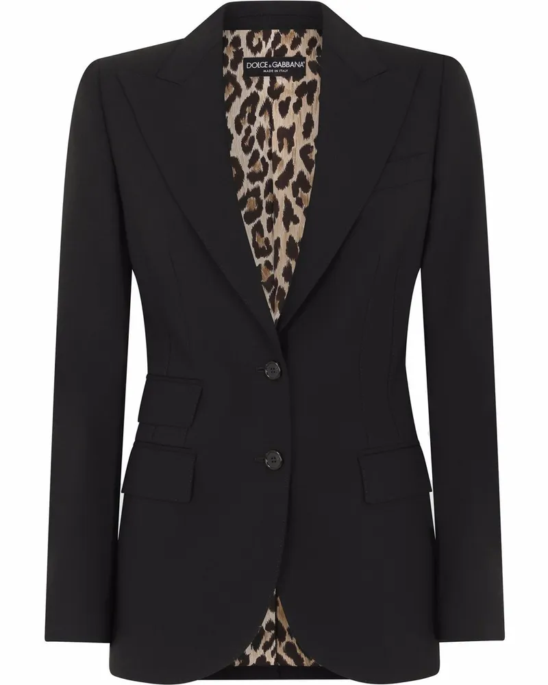 Dolce & Gabbana Blazer mit steigendem Revers - Schwarz Schwarz