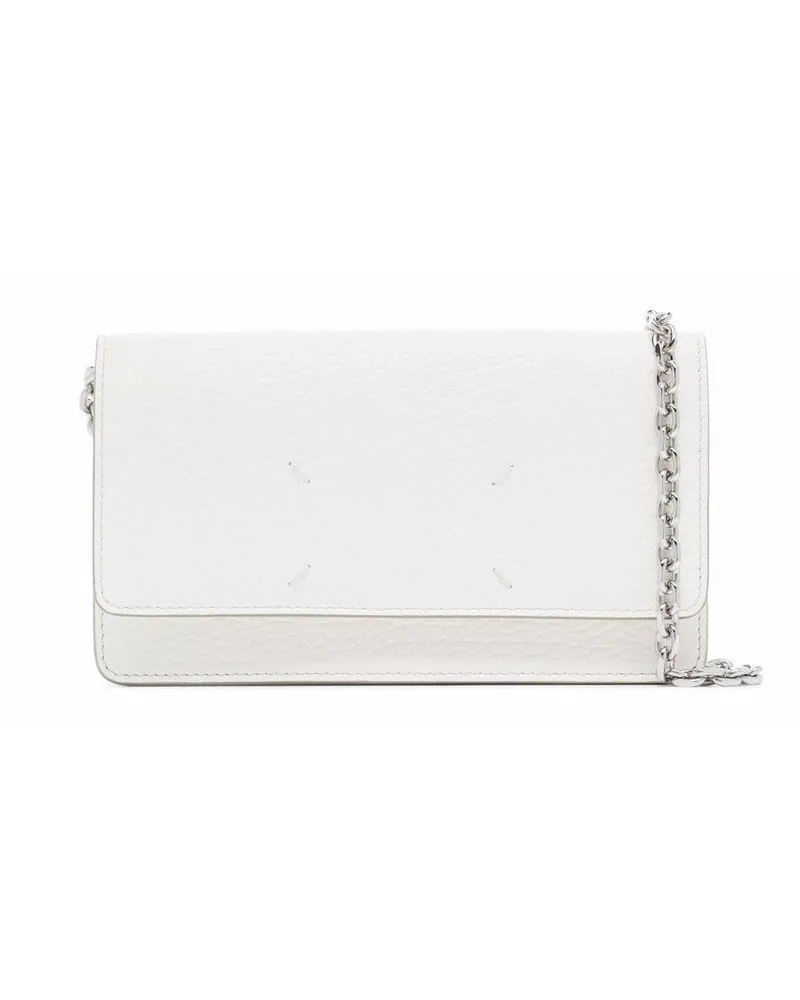 Maison Margiela Clutch mit Kettenriemen - Weiß Weiß
