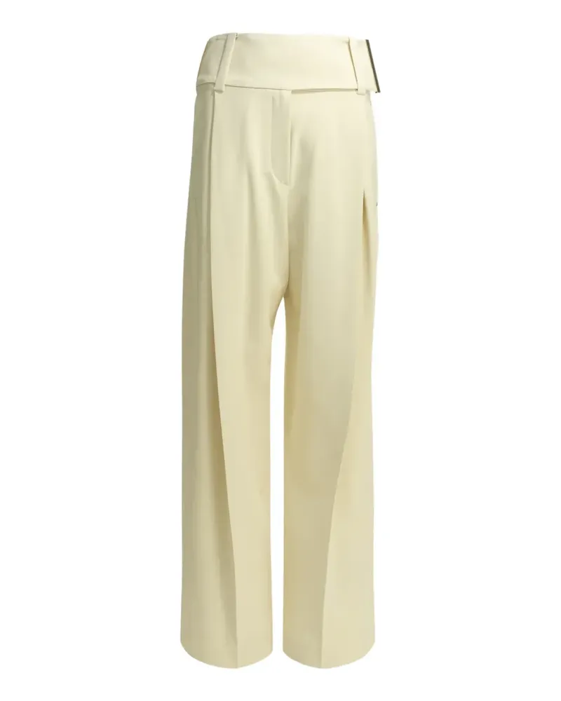Max Mara belt-loops trousers - Weiß Weiß