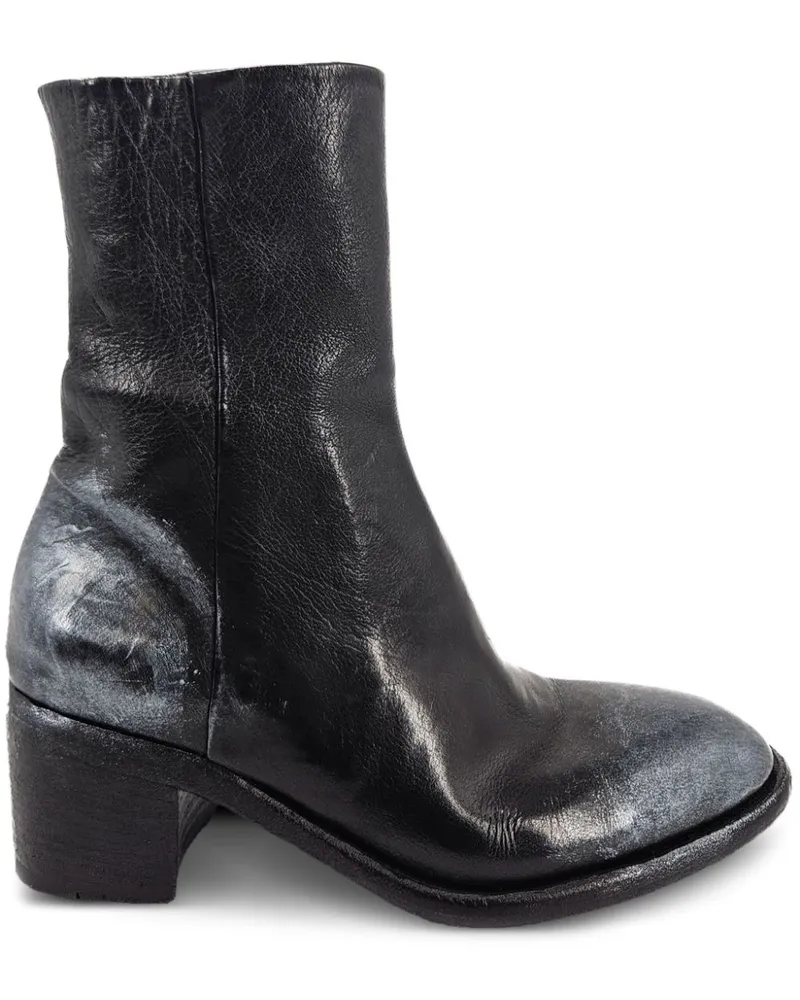 MADISON.MAISON Stiefeletten aus Leder - Schwarz Schwarz