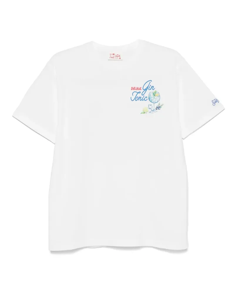 MC2 Saint Barth T-Shirt mit grafischem Print - Weiß Weiß