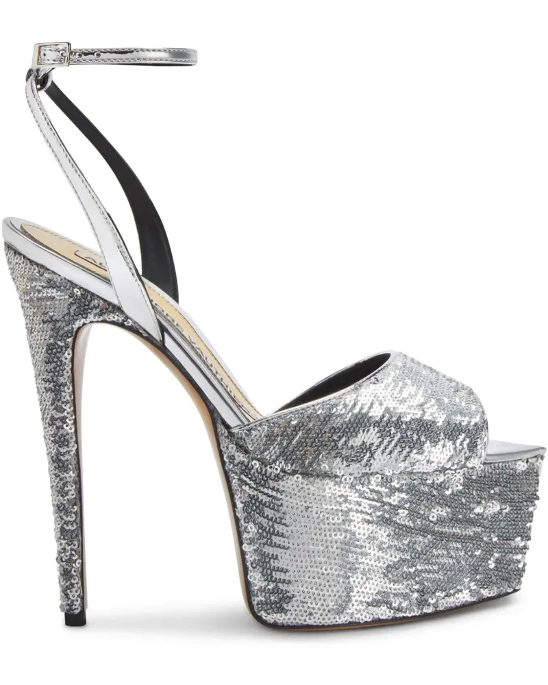 Alexandre Vauthier Sandalen mit Pailletten 160mm - Silber Silber