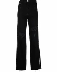 Philipp Plein Kristallverzierte Jeans Schwarz