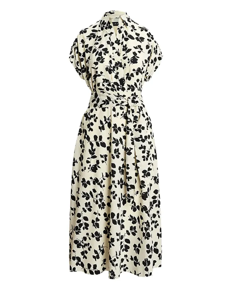 Ralph Lauren Gewickeltes Midikleid mit Blumen-Print - Nude Nude