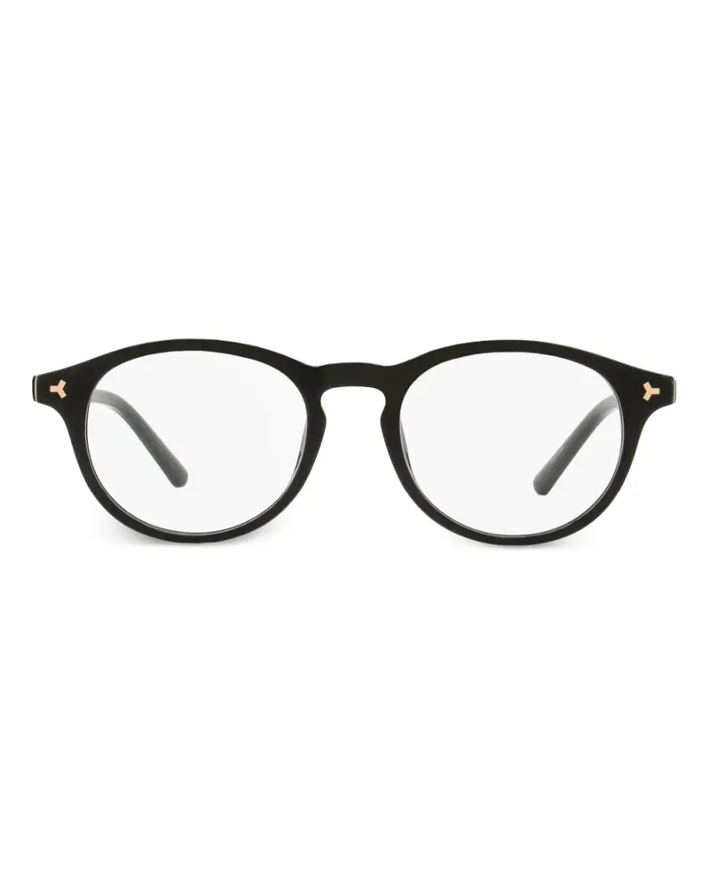 Bally Brille mit Panto-Gestell - Schwarz Schwarz