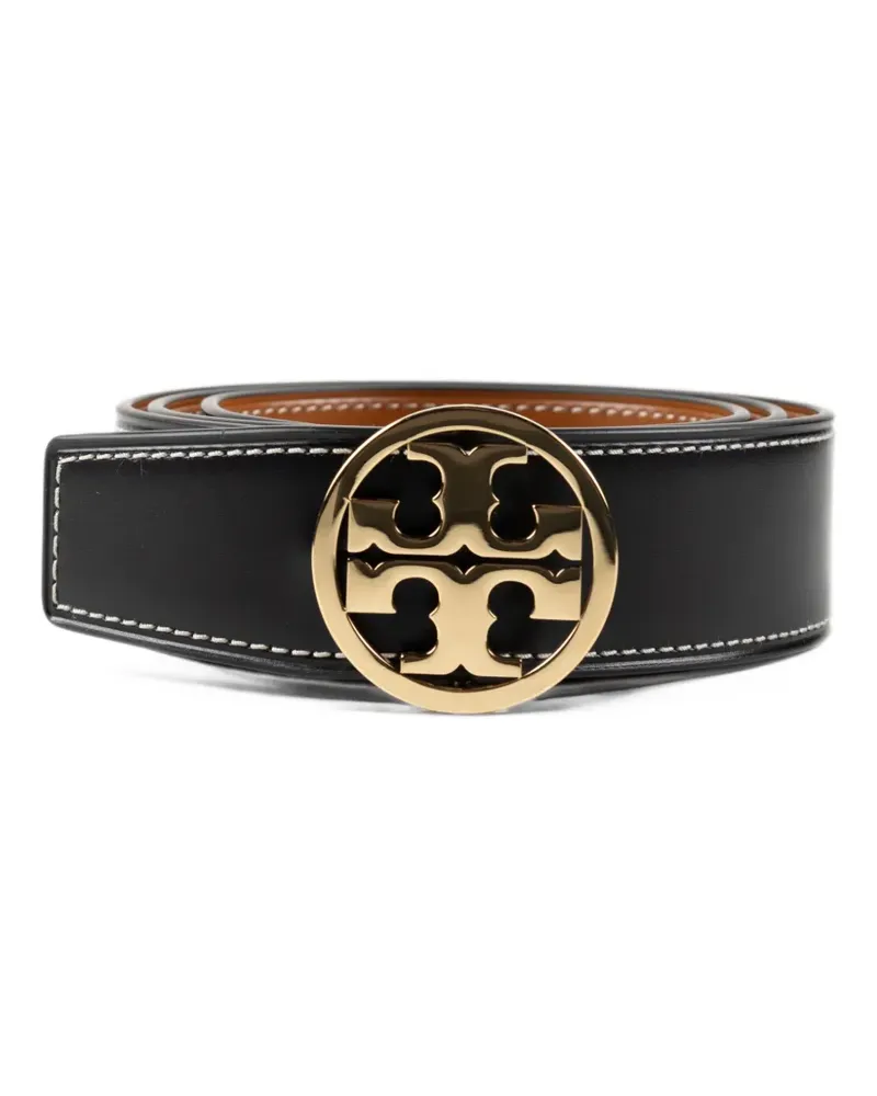 Tory Burch Miller reversible leather belt - Schwarz Schwarz
