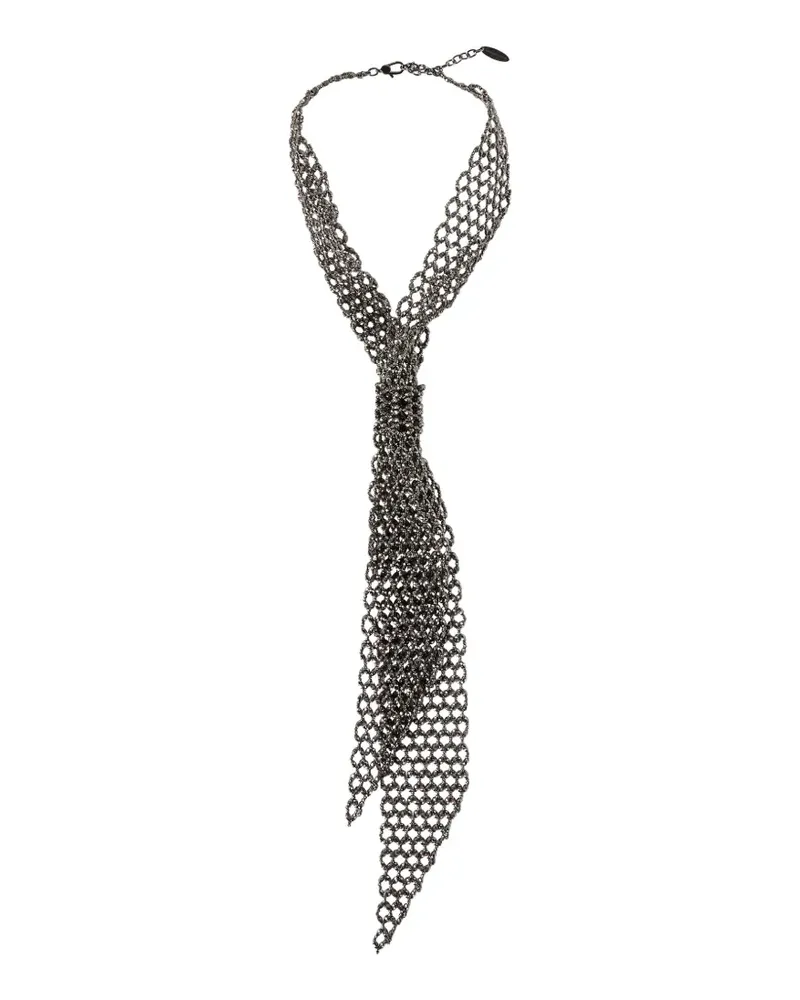 Brunello Cucinelli Halskette aus Sterlingsilber - Schwarz Schwarz