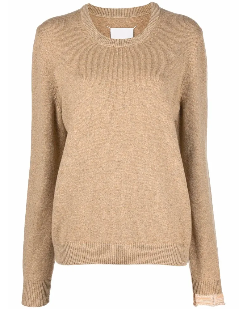 Maison Margiela Pullover mit Rundhalsausschnitt - Nude Nude