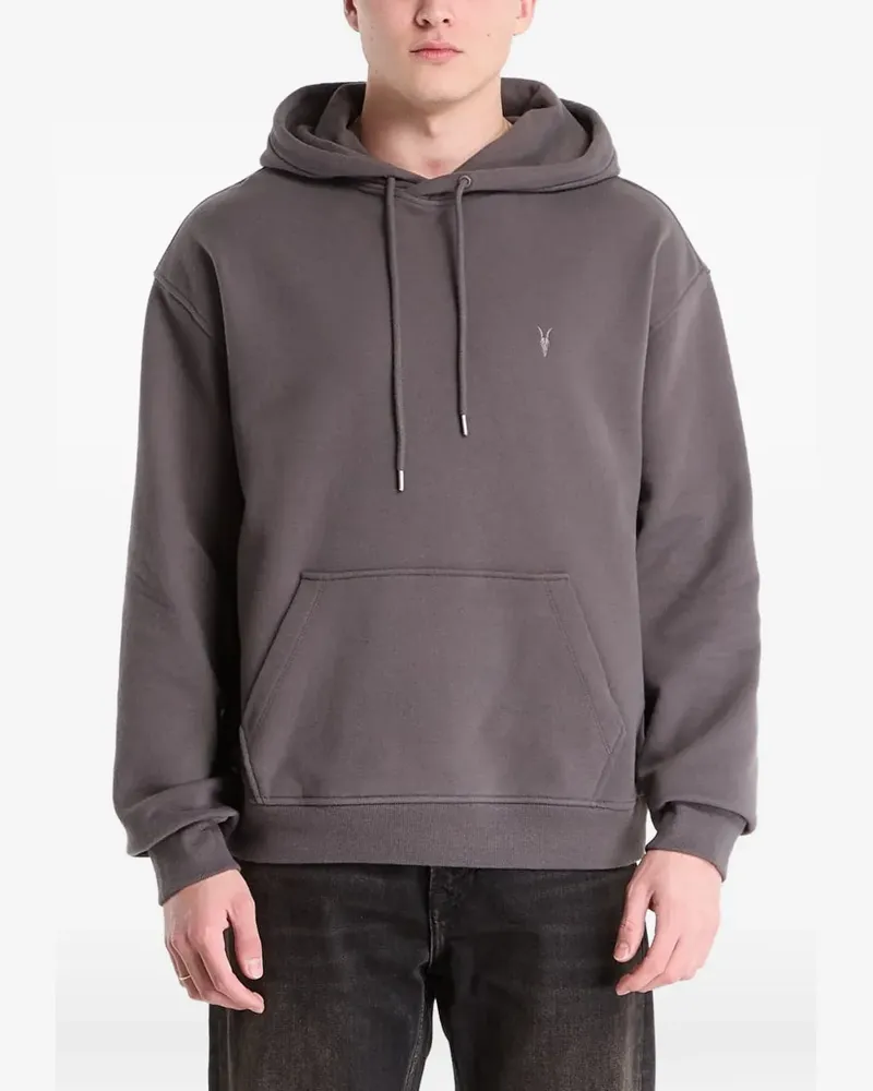 AllSaints Asher Ramskull hoodie - Grau Grau