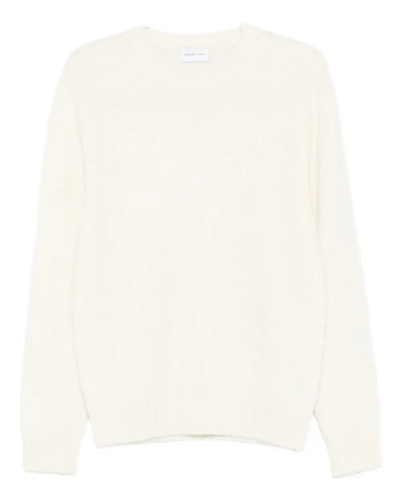 Scaglione Gerippter Pullover aus Merinogemisch - Nude Nude