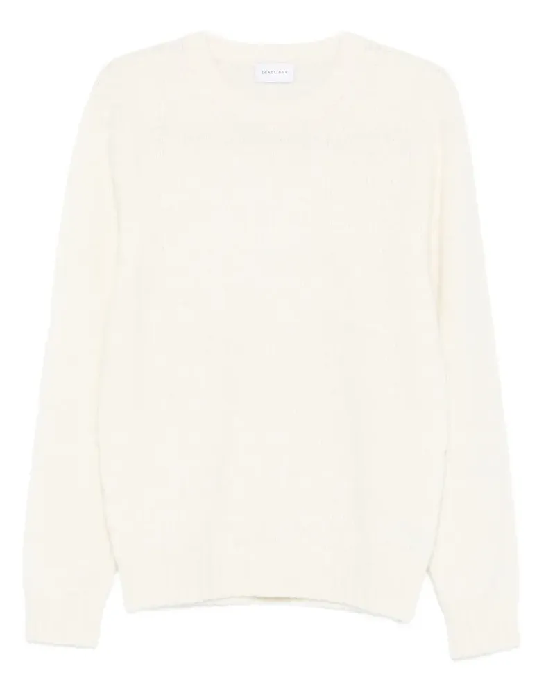 Scaglione Gerippter Pullover aus Merinogemisch - Nude Nude
