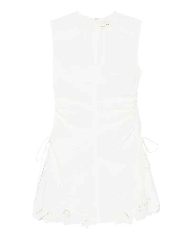 SIR Klara broderie-anglaise mini dress - Weiß Weiß