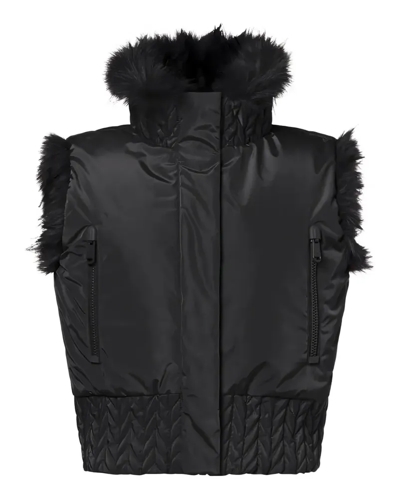 GOLDBERGH Wendbare Yara Kapuzenweste aus Faux Fur - Schwarz Schwarz