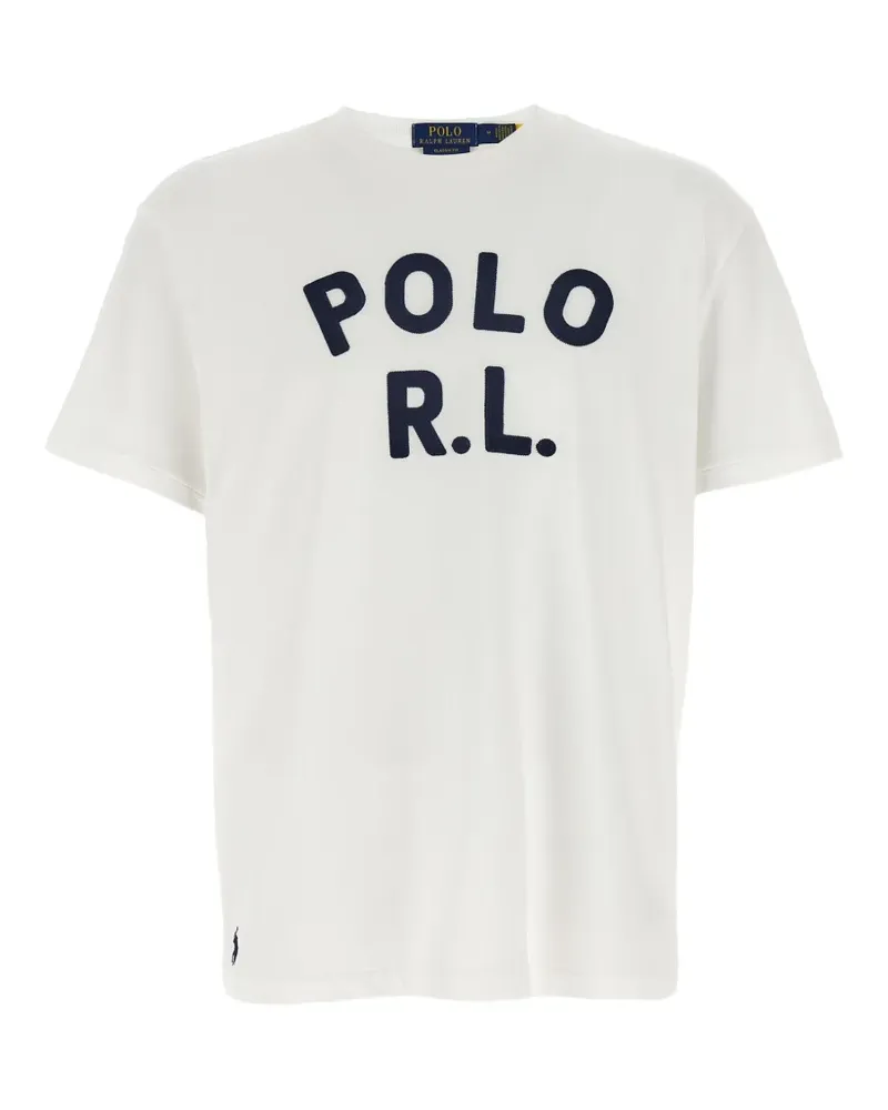 Ralph Lauren T-Shirt mit Logo-Patch - Weiß Weiß