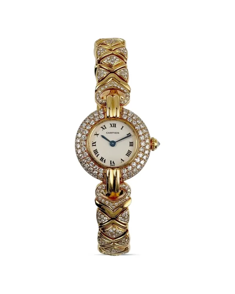 Cartier Colisée 18kt Gelbgoldring mit Diamanten 23mm - Weiß Weiß